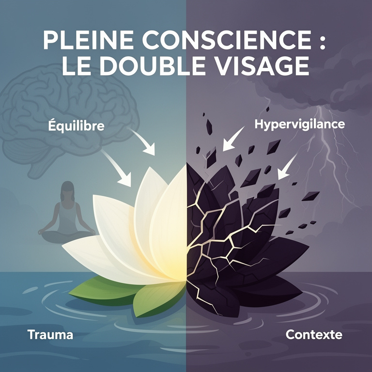 Infographie : les dangers de la méditation de pleine conscience