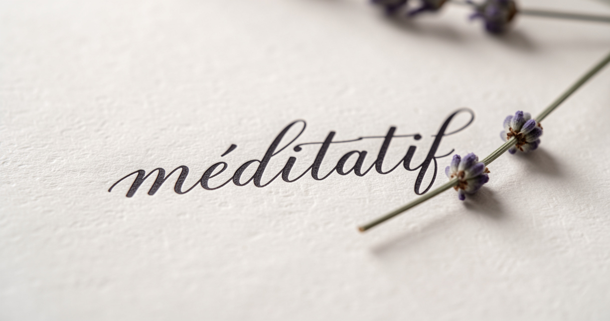 Méditatif : Définition, étymologie, synonymes et usage (avril 2026)
