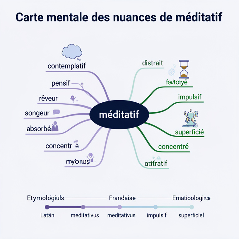 Infographie : méditatif def