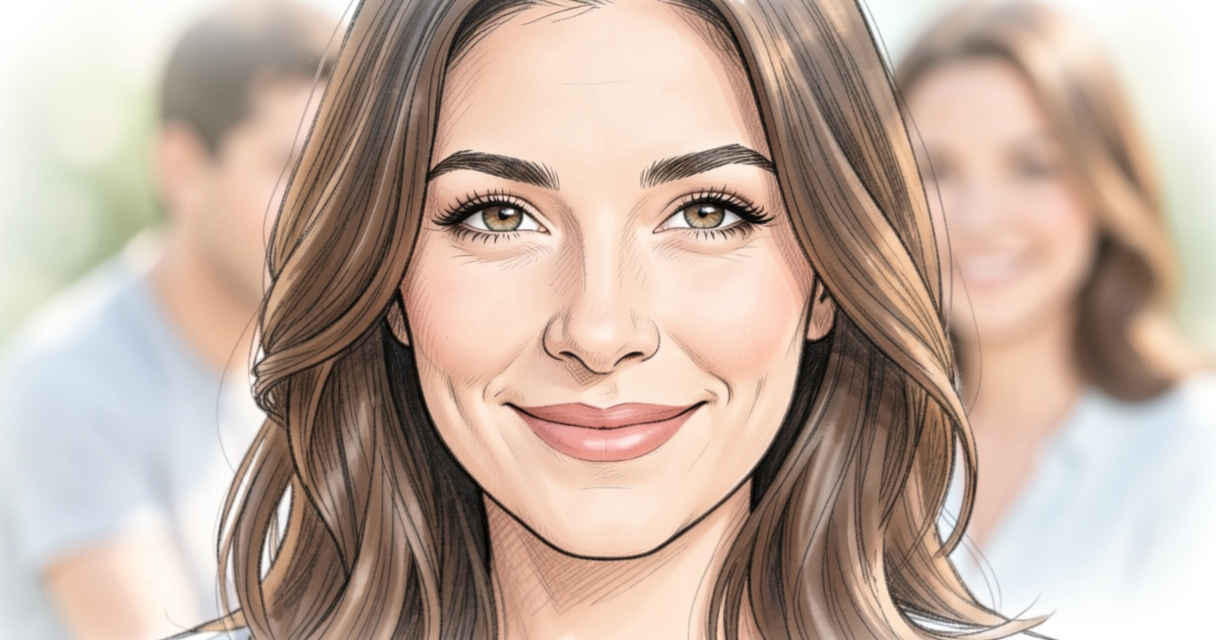 Jeune femme souriant avec confiance en elle en couple, illustration de l'estime de soi