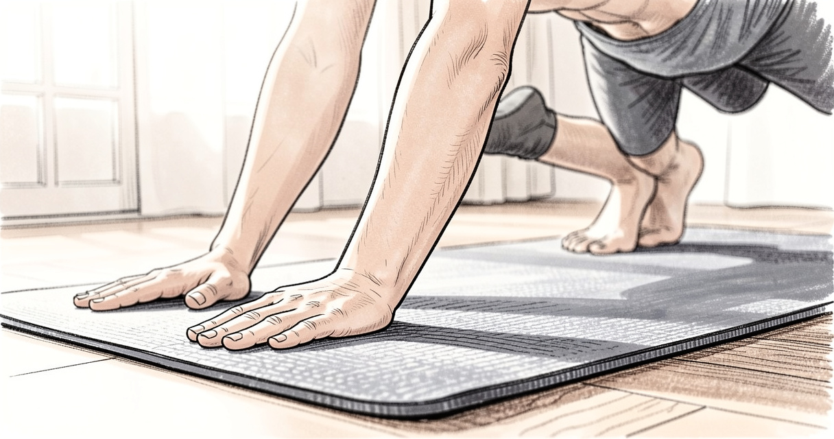 Alignement des mains en chaturanga dandasana pour éviter les blessures en vinyasa