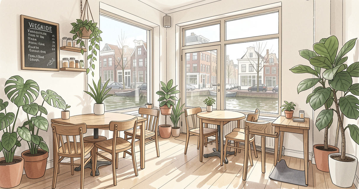 Café végan du studio Jivamukti Yoga Paris au bord du canal