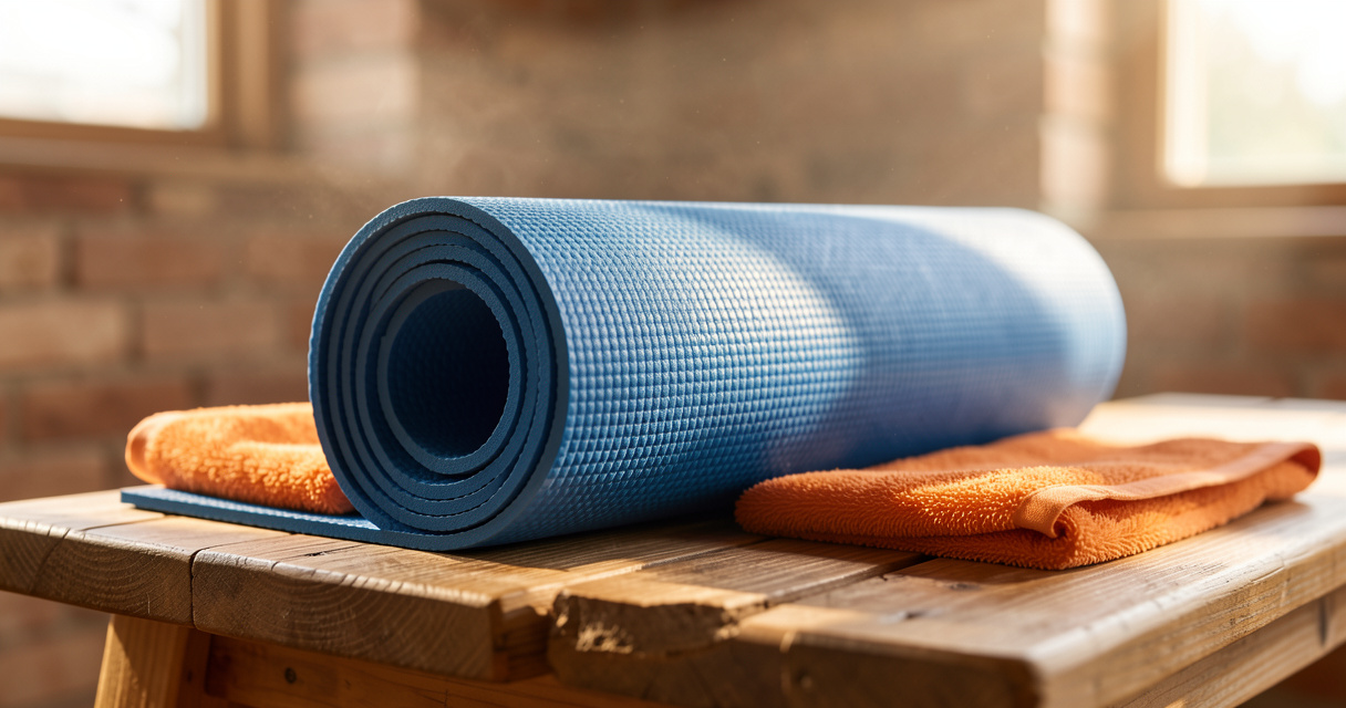 Tapis et serviette pour un cours de yoga chaud à Modo Yoga Paris