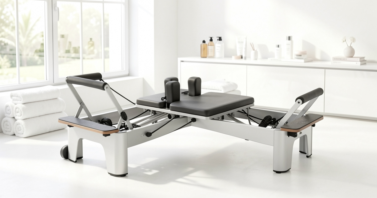 Machine reformer du studio Riise Charlot, yoga pilates à Paris ambiance épurée