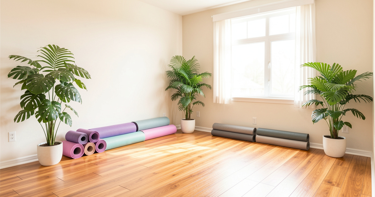 Salle de hot yoga lumineuse du studio Yoga Garden à Paris